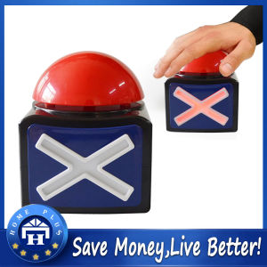 【Local Delivery】 Game Answer Buzzer  Alarm Button Game Buzzer Alarm Sound Play Button with Sound Light Trivia Quiz Got Talent Buzzer Game Toy LZC-Answer-Buzzer