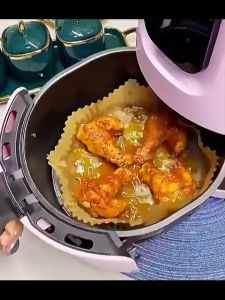 50/100 Tờ Giấy Đặc Biệt Cho Nồi Chiên Không Khí Giấy Chống Dầu Và Thấm Dầu Cho Đĩa Nướng Thịt Gia Dụng Tấm Lót Chảo Nhà Bếp Lò Nướng Thực Phẩm-HAUSE