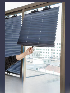 Heat Insulation Sunshade Curtain Adhesive Suction Cup Type Roll up Balcony Window Heat Insulation Sun Protection Curtain