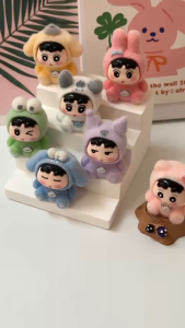 กล่องสุ่มชินจังจิ๋ว ชินจังซาริขนกำมะหยี่ โมเดลชินจัง ตั้งโชว์น่ารักมาก ของขวัญ