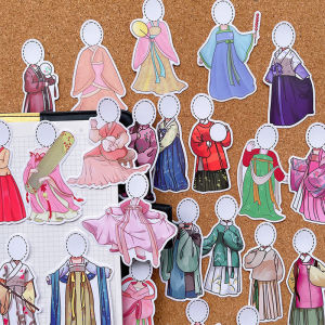 Traditional Chinese Style Boy Girl Avatar Large Sticker for Kindergarten Cultural Wall Decoration Class Growth Album Decor