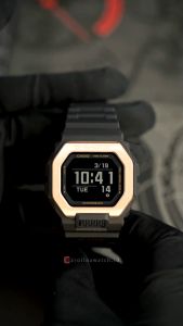 Jam Tangan Pria Casio G-Shock GBX-100NS-4D Digital  Black Dial Black Resin Band