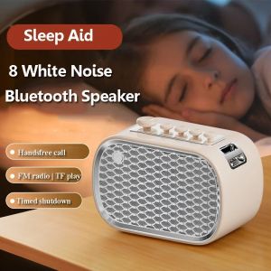 Portable White Noise Bluetooth Speaker Wireless Sleep Aid Soundbar TWS Stereo Music Player Support FM TF Card AUX Timed Shutdown