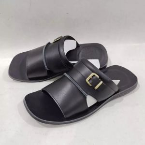 SANDAL KULIT PRIA DR. IAM 4017 HITAM ( PRODUKSI SENDIRI )