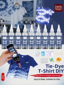 TAOQUMAO | DIY Material Kit Tie-dye T-shirt Canvas Bag Handkerchief Set