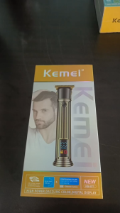 Professional KM-871 Hair Trimmer for Men LED Display Cordless Clipper USB Charging Beard & Hair Grooming Machine Potong Rambut Lelaki Barber hair Styling tool