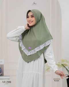 Arrafi AR 799 Jilbab hijab kerudung bergo krudung wanita dewasa jersey instan variasi renda tile best seller terbaru terlaris kekinian murah viral 2023 adem murah promo daily ootd cantik pet antem bahan stella cantik bayar di tempat COD gratis ongkir