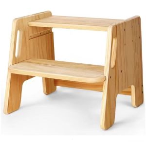 Multipurpose Wooden Footstool