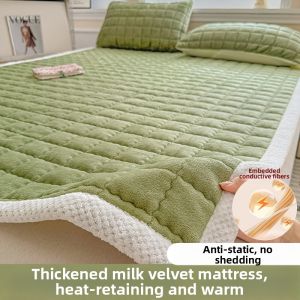 KAMONI | Winter Thickened Coral Fleece Bed Cover With Cotton