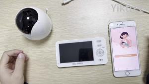 Máy Theo Dõi Trẻ Em WiFi HD 4.3 Inch 1080P Với Ứng Dụng Điện Thoại Xem Từ Xa Đèn Ngủ Tầm Nhìn Ban Đêm VOX Nhạc Ru Giám Sát Nhiệt Độ Camera Video
