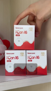 Sinocare iCan i6 Continuous Glucose Monitoring System CGM Alat Cek Gula Darah Sensor Diabetes Mudah Real-Time Kecil Bulat Akurat Tanpa Sakit Portable