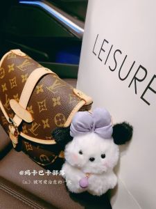 Cute Plush Dopamine Pachat Dog Bag Charm Girls Lovely Bookbag Pendant Exquisite Keychain Car Mounted