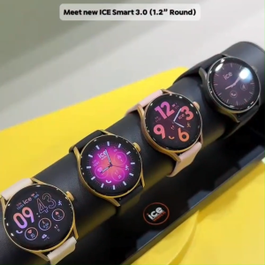 ICE smart 3.0 round 1.20 - Black | SmartWatch | Bluetooth | GPS | Fitness Tracker | Stress & Health Monitoring | AMOLED Display