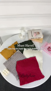 LadyLuxe - TankTop Crop Top Bra Style Bahan Katun Tali Lepas Pasang BR008