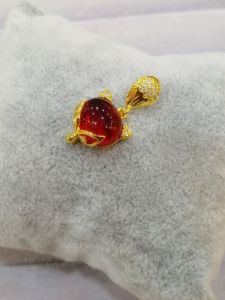 Bohemian Style Sand Gold Red Agate Fox Gemstone Necklace Pendant Lockbone Chain Jewelry for Women Colorful Drop Earrings