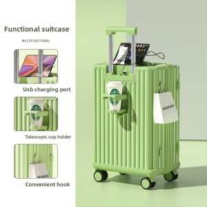 MIMANI | New 2025 Fashionable Luggage Suitcase For Travel Check-In Zipper Model Men And Womens Durable ABS PC Material Hard Shell Suitcase