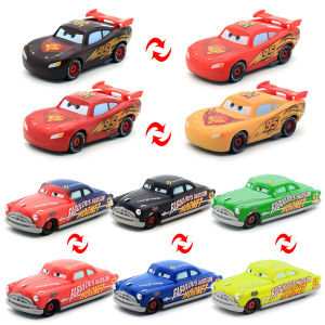 Takara Tomy | Disney Cars New Generation Color Changing Series Lightning McQueen Dr. Hudson 1:55 Plastic Diecast Model Childrens Toy Car