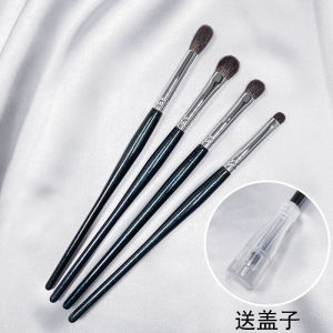 ชุดแปรงแต่งหน้าตา 4 ชิ้น แปรงแต่งหน้าละเอียดขนาดเล็กและขนาดกลางสำหรับนักแต่งหน้าอาชีพ ขนสัตว์ แปรงแต่งหน้าตา