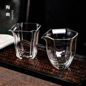 Phong Cách Nhật Bản Handmade Dày Dặn Xuyên Thấu Pha Lê Chịu Nhiệt Trà Fair Cup Trà Gongfu Tea具 Dehua Quận Xuất Xứ