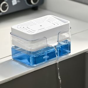 Creative Kitchen Sink Drain Soap Dispenser Dishwashing Soap Press Soap Box With Sponge Kitchen Detergent Container