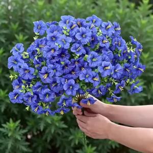 2/4 Cây Bạch Đàn Tím Tơ Nhân Tạo Hoa 5 Nĩa Bó Hoa Cô Dâu Cho Khu Vườn Nhà Trang Trí Đám Cưới Bảo Vệ Tia UV