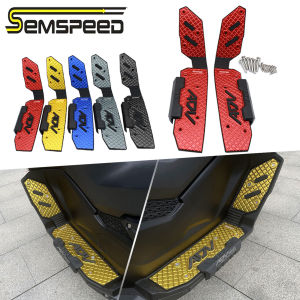 SEMSPEED Motorcycle CNC Footpegs Footrest Foot Pegs Matting For Honda ADV160 ADV 160 2022-2023 2024