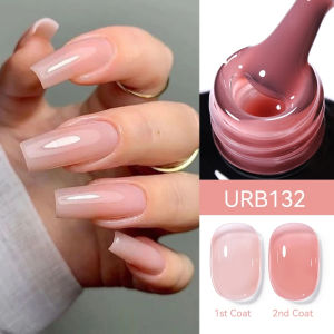 UR SUGAR 7ml Jelly Nude RUbber Base Gel Nail Polish Light Pink Translucent Color Soak Off UV LED Gel Varnish Nail Art Manicure