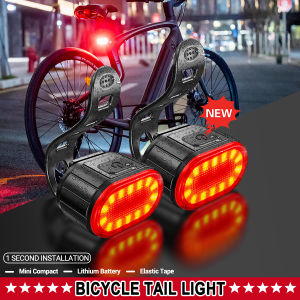 Cycling Bicycle Front Rear Light Set Bike USB-C Charge Headlight Light MTB Waterproof Taillight LED Lantern Bicycle Accessories