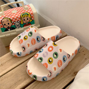 Thick Heel Sandals Womens Summer Outdoor Beach Anti-slip Cute EVA Home Slippers Fine Strips Korean Fashion Popular Slippers