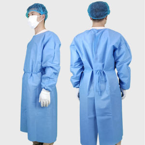 PPE Non-Woven Isolation Gown Disposable Thickened Protective Work Clothes