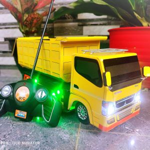 Truk dump mainan anak variasi remot control dan lampu kedip