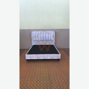 Wfurniture Queen Size Bed Frame Headboard Fabric Divan Bed Muji Modern Bed Katil Murah 床架