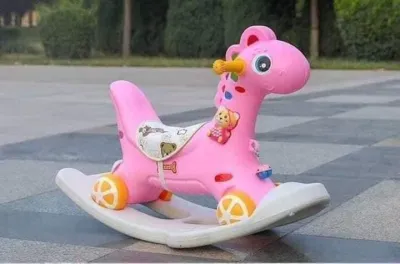 Ngựa bập bênh . Nhựa chòi chân 2 in1 cho bé