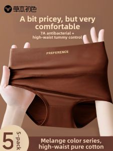 PIER N°5 | Cotton Antibacterial High-Waist Tummy Control Womens Briefs