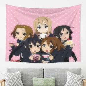VIKAMA School Uniform Anime Girl Wall Tapestry Kawaii Aesthetic Manga Wall Hanging Bedroom Dorm Home Decor