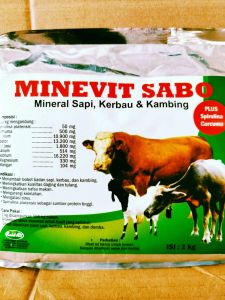 Minevit Sabo 1 Kg Vitamin Mineral Sapi Kambing Kerbau