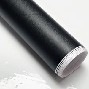 Matte Frosted Black Vinyl Wrap Film Roll With Air Release Self Adhesive Car Wrapping Motorcycle DIY Sticker Decal