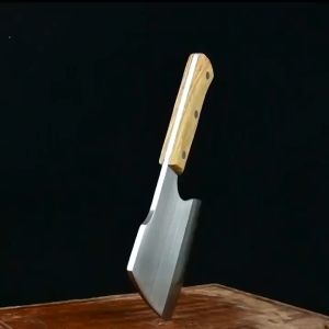 Bone Chopping Axe Knife Stainless Steel Bone Chopping Knife Pisau Kapak Potong Tulang Daging Kitchen Bone Chopper Knife Heavy Duty