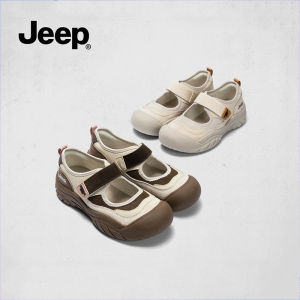 Jeep Mary Jane sneakers for women 2025 new spring outdoor anti slip and anti-collision toe hiking shoes for women
