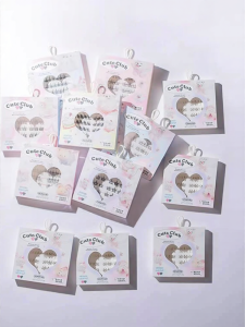 flortte | Self-adhesive Natural Sectioned Transparent Stem Comic-style False Lashes