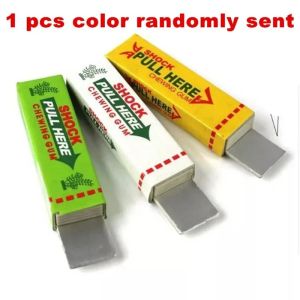 Electric Shock Joke Chewing Gum Shocking Toy Gift Gadget Funny Gag Prank Realistic Joke for Halloween April Fools Day