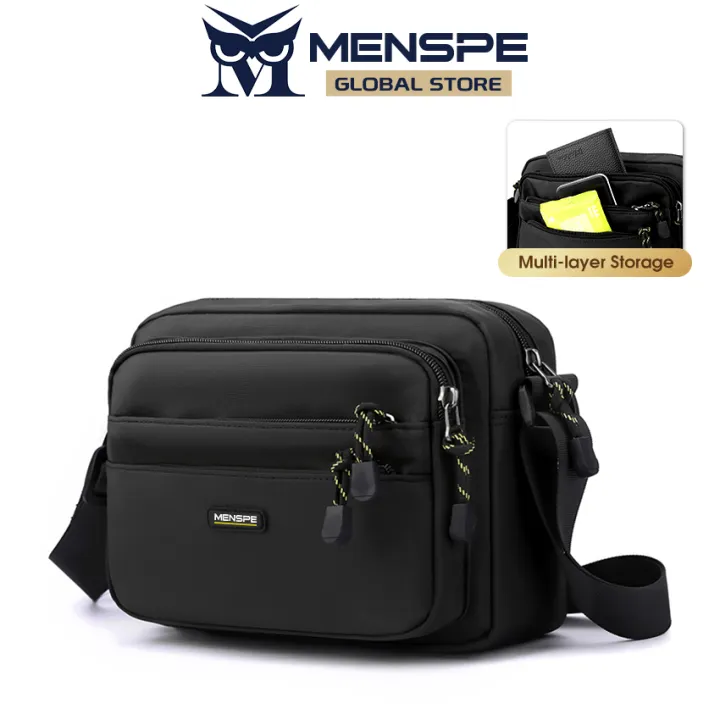 MENSPE Men Bag Men Shoulder Backpack Oxford Fabric Crossbody Bag