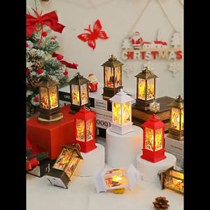 Christmas LED decor lamp Merry Christmas Decorations Light  for Home Vintage Light Xmas Gifts