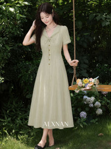 Đầm Hè Đơn Giản Thời Trang Dài Accentuating eo