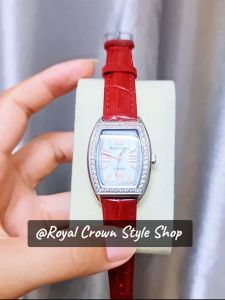 นาฬิกา Royal Crown แท้100%นาฬิกาผู้หญิงสายหนังแท้กันน้ำมีบัตรับประกัน1ปีจัดส่งพร้อมกล่องครบเช็ค