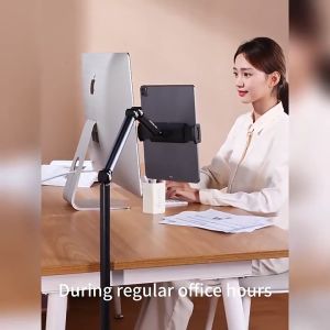 L58 Phone Stand Adjustable 360 Rotation Aluminum Floor Stand Mobile Phone Holders