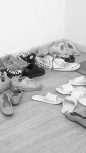 HOMEE Shoe Cabinet Wooden Shoe Rack Simple Shoe Storage Cabinet Shoe Rack With Drawers Save Space