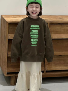 Thickened Fleece Childrens Hoodie Girls Autumn Winter Clothes Casual Style Breathable Cotton Sweatshirt for Kids And Boys