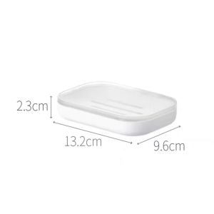 Soap Box Wall-mounted Drain-free Soap Dish Household Toilet Bathroom Soap Rack Double-layer Soap Rack