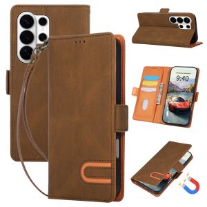 Leather Wallet Cards Phone Case for Samsung S26 Ultra S25 S24 FE S23 S22 S21 Plus A57 A37 A27 A17 A07 A55 A35 A06 A56 A36 Cover
